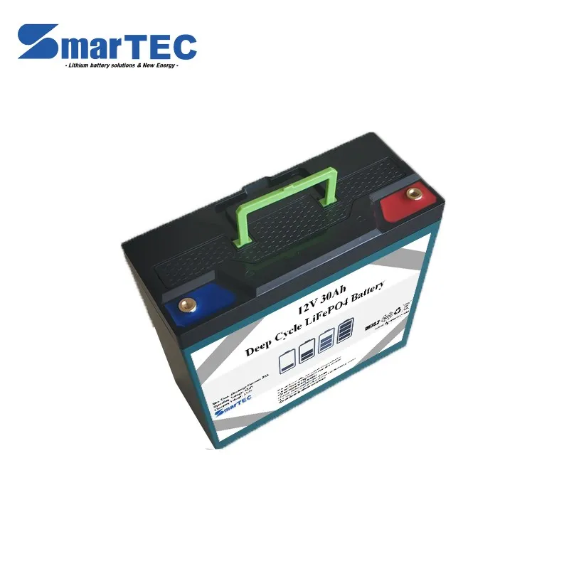 Bateria de lítio 12V/30ah com armazenamento de autodescarga baixa para iluminação pública solar com BMS