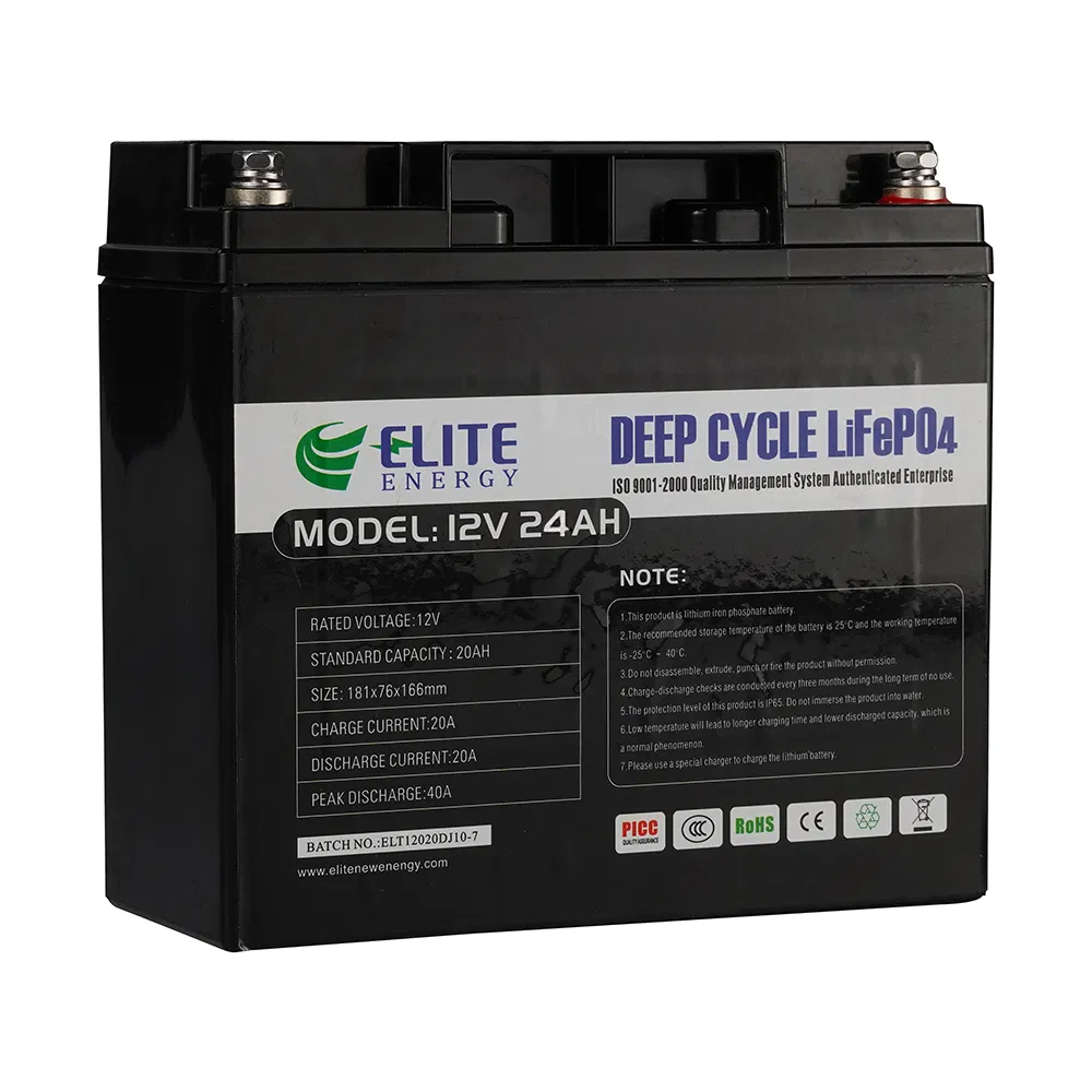 Backup 12V 5ah/7ah/12ah/20ah/30ah Substituição de lítio recarregável LiFePO4 bateria para luz LED/UPS/luz solar 10% de desconto